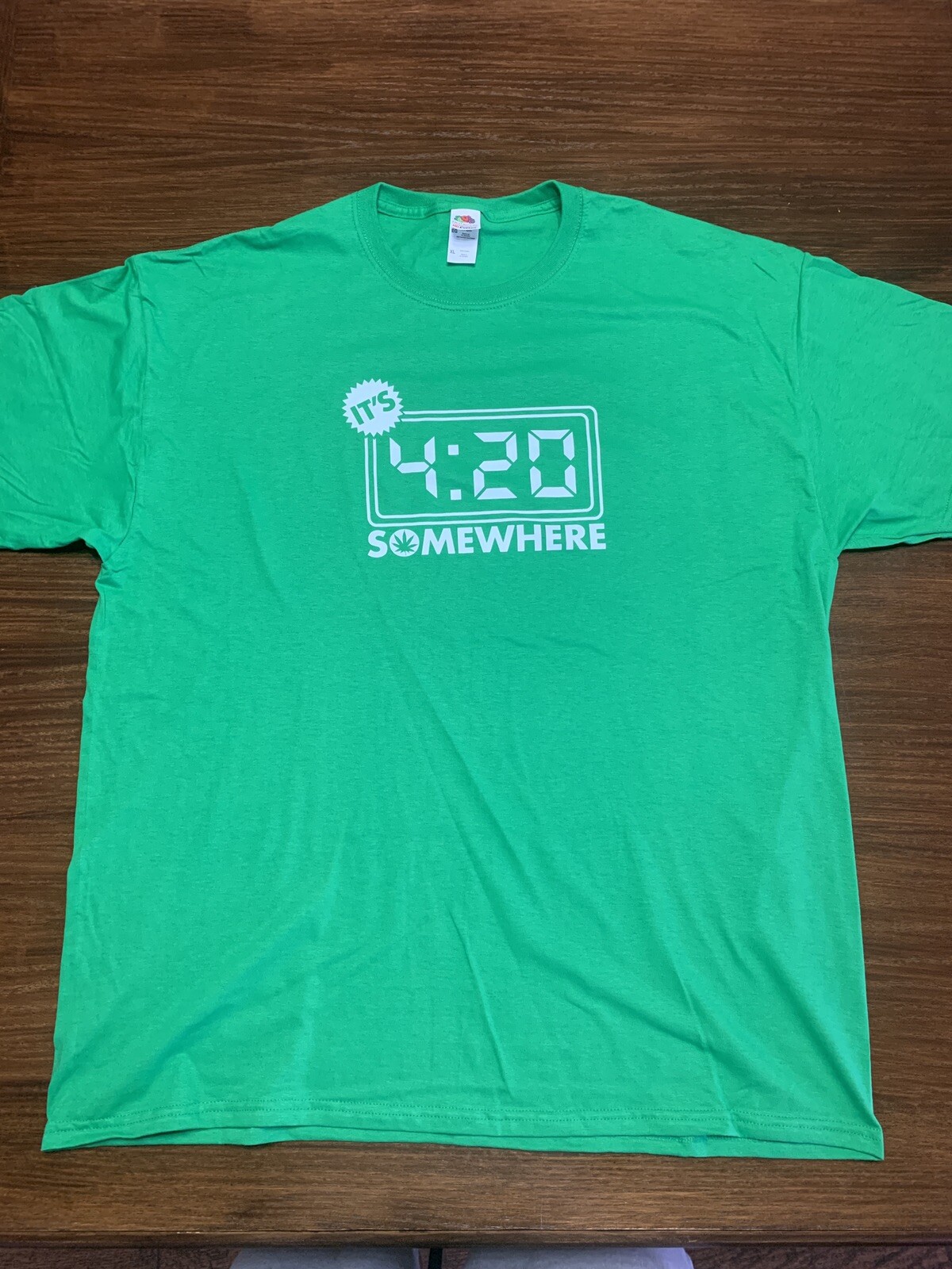 It’s 420 Somewhere Green XL T-Shirt (Half Baked Cheech Chong) gallery