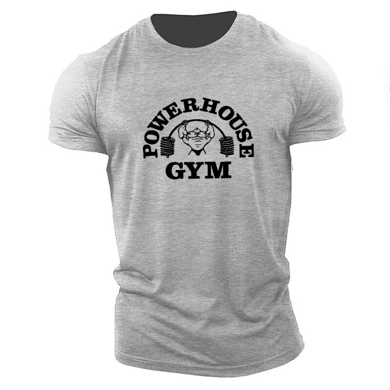 Men’s Muscle T-Shirt Bodybuilding Gym Tee Short Sleeve Fashion Workout Shirts