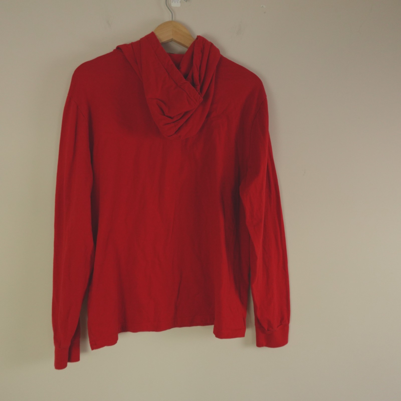 Ralph Lauren Polo Bear Pullover Large Red Sun Valley Jersey Hooded T Shirt gallery