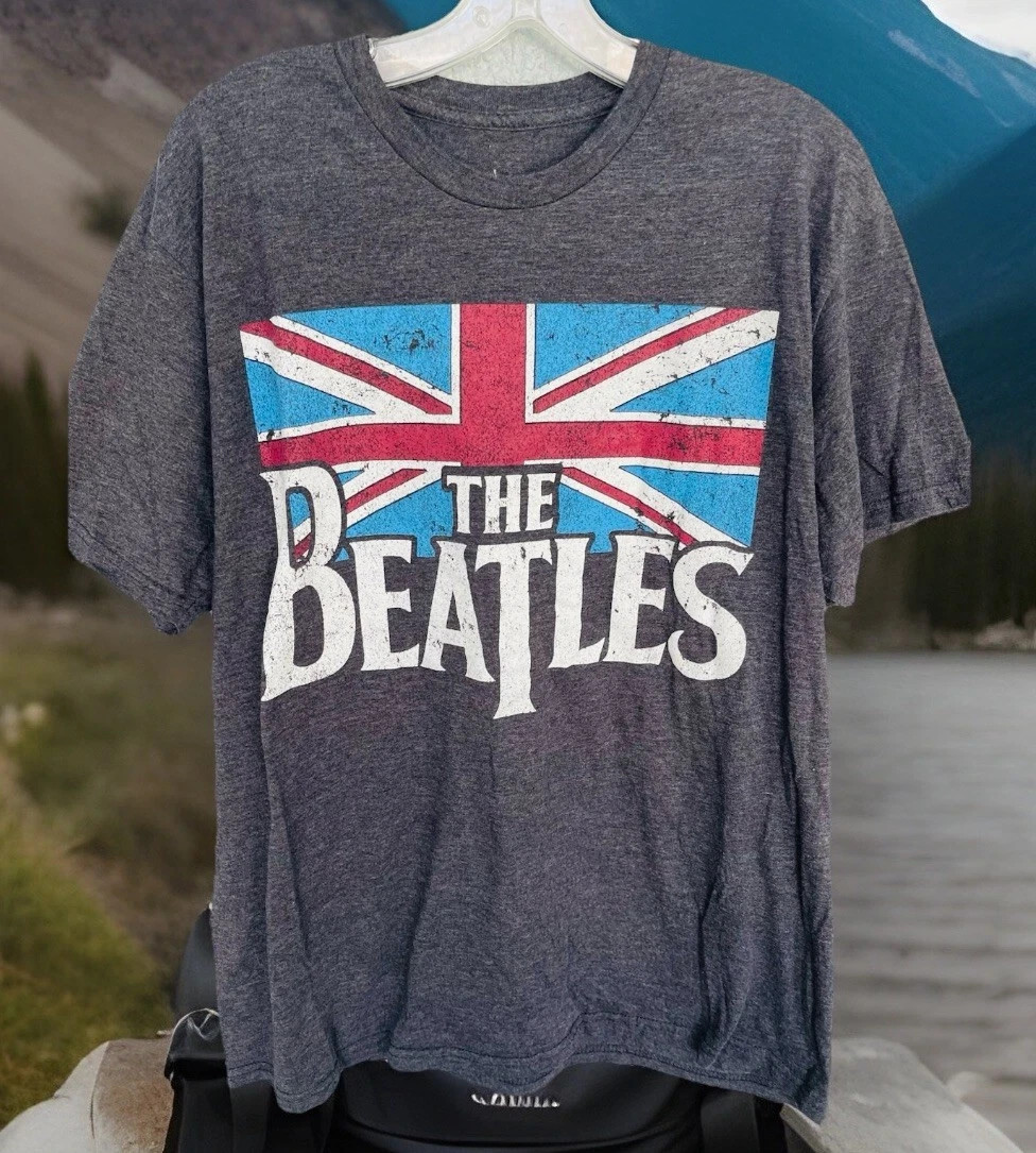 Beatles Vintage T Shirt sz Large gray 2015 short sleeve tee 50% cotton/50% poly gallery