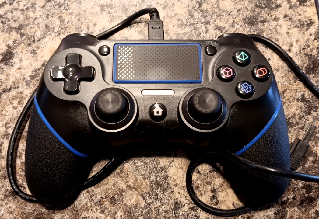 Wireless Controller for P-4 with Non-Slip Grip, 3.5mm Audio Jack and Thumb Caps