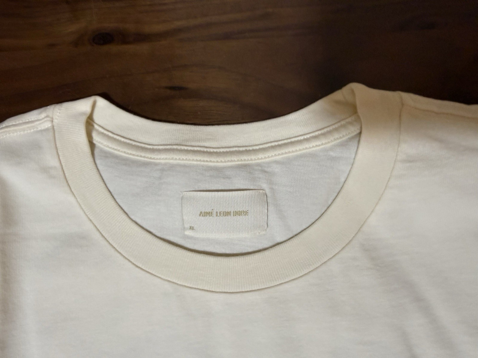 Aime Leon Dore ALD Cycling Logo Tee in Pristine (Cream) Men’s Size XL T-Shirt gallery