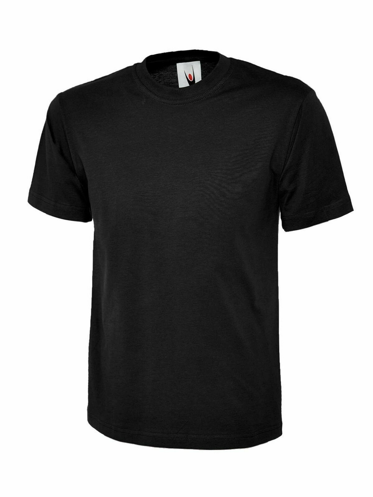 Uneek Classic T-Shirt Unisex Mens Plain Short Sleeve Blank Cotton Round Neck TOP