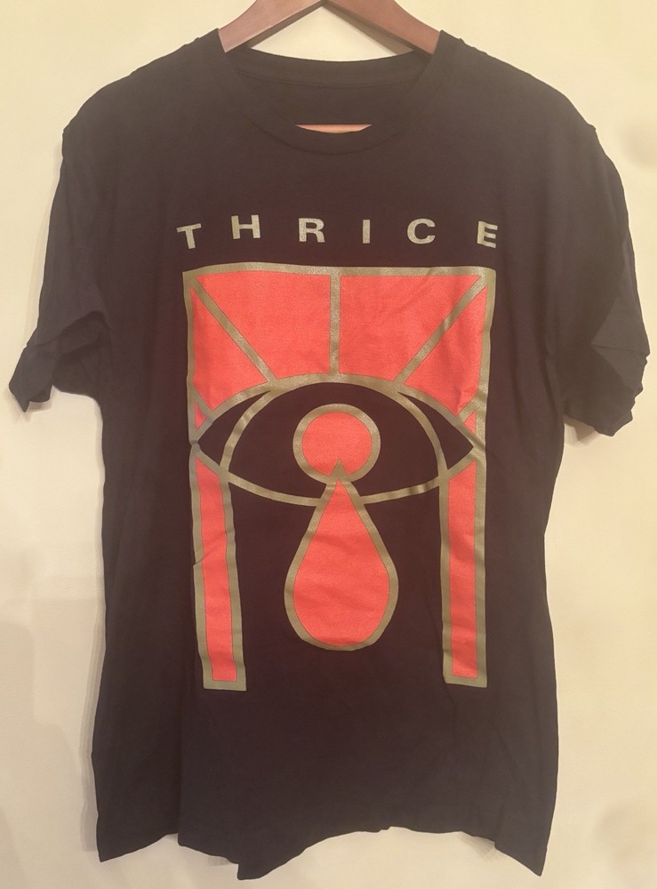 Thrice Crying Eye T-shirt Size Large Post Punk Post Hardcore
