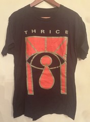 Thrice Crying Eye T-shirt Size Large Post Punk Post Hardcore