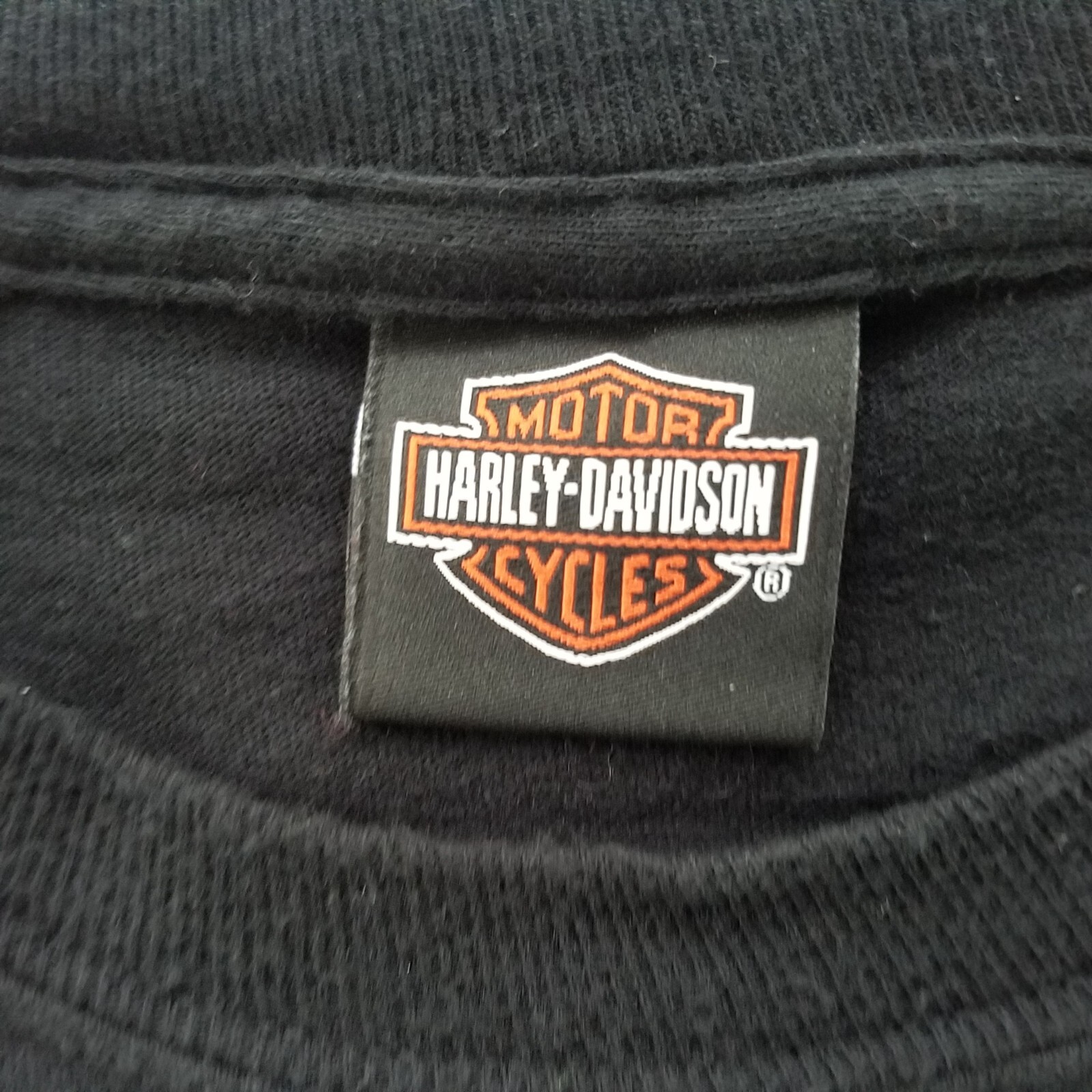 Mens Harley Davidson Graphic T Shirt Black Rolling America Flag-See Measurements gallery