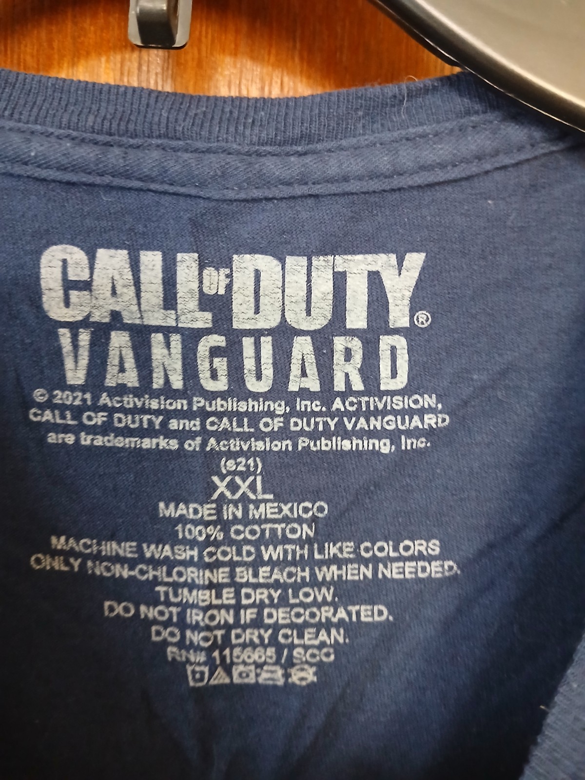 Call Of Duty Vanguard Blue T-Shirt Men's 2XL XXL Maps Pacific Alpine Lodge gallery