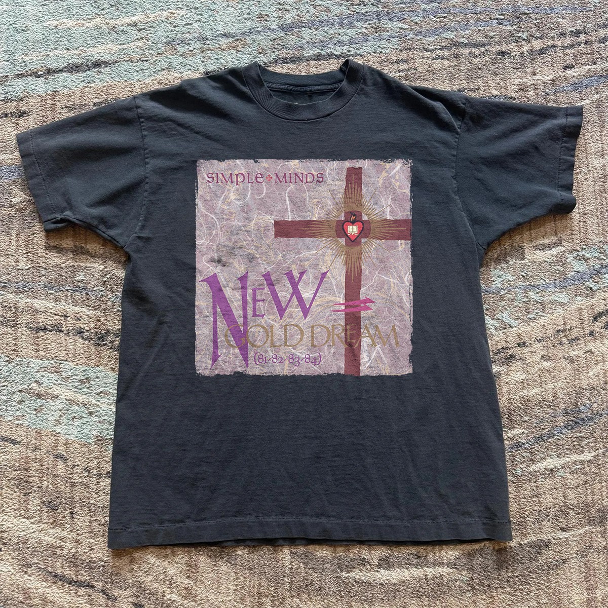 Simple Minds New Gold Dream (81–82–83–84) Unisex Black T-shirt Size S-5XL