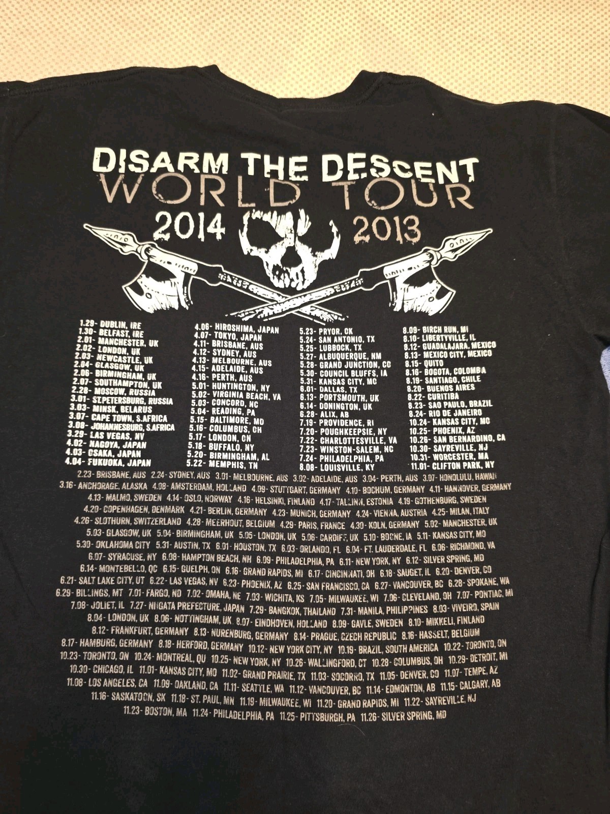 Killswitch Engage 2013 Tour Shirt Disarm The Descent Size XL gallery
