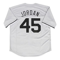 Tocament Birmingham Barons Jordan #45 Baseball Jersey Gray Stitched 90s SMALL