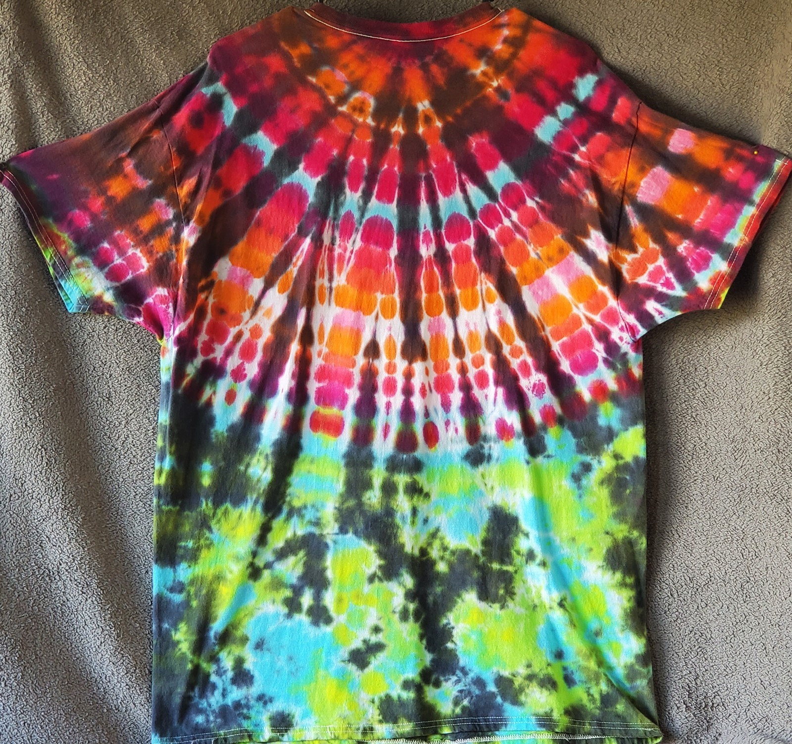 HANES SIZE X-LARGE 100% Cotton Tye Dyed Shirt Pre-washed WON'T FADE VERY SOFT gallery