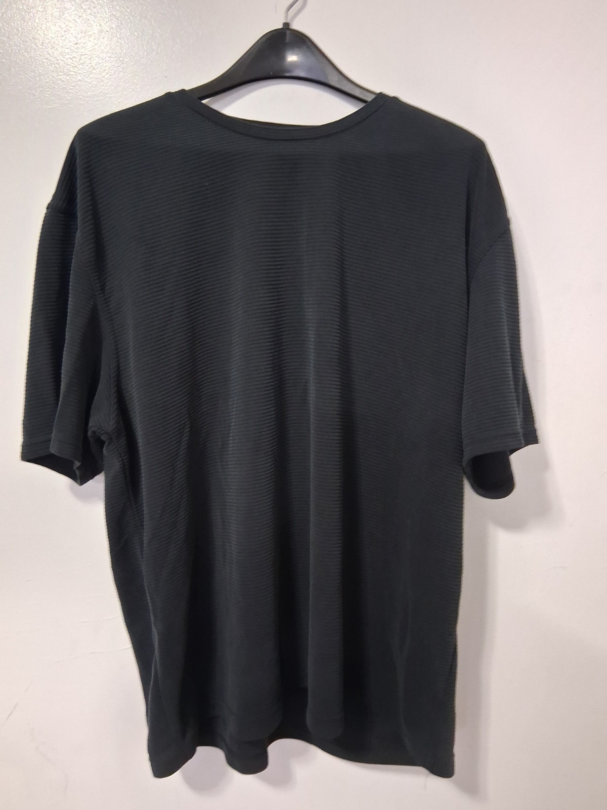 CALVIN KLEIN Black Short Sleeve Casual Shirt! Stretchable! Size XXL