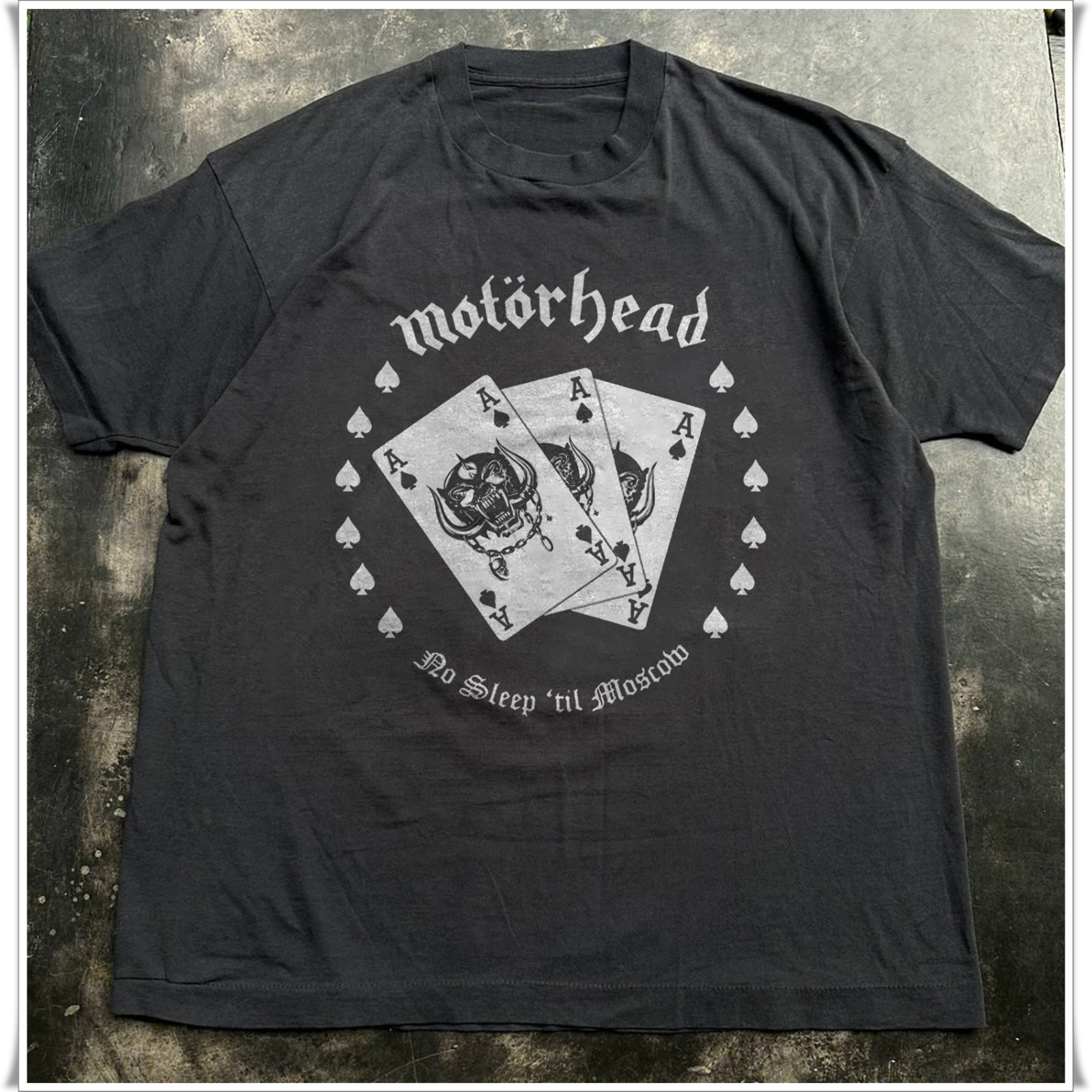 Motorhead No Sleep Til Moscow Unisex Black T-shirt, Size S-5XL