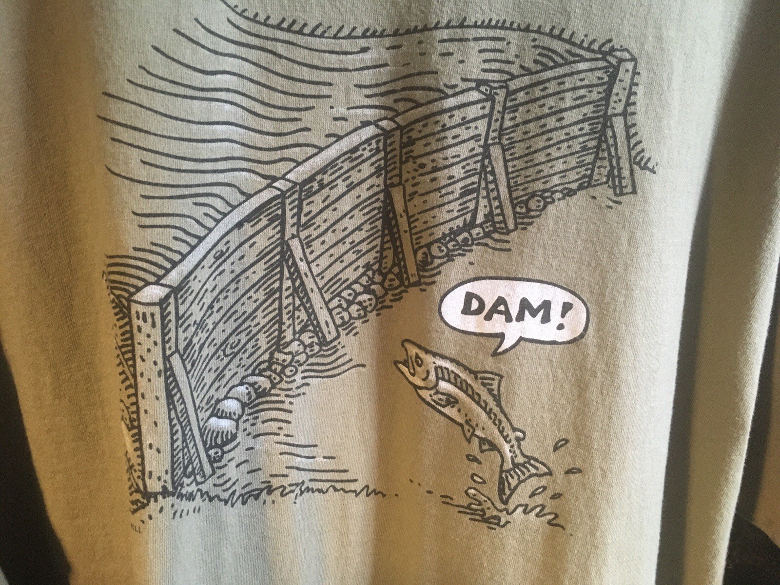 Ray Troll ” DAM “ Men’s 2XL Green gallery