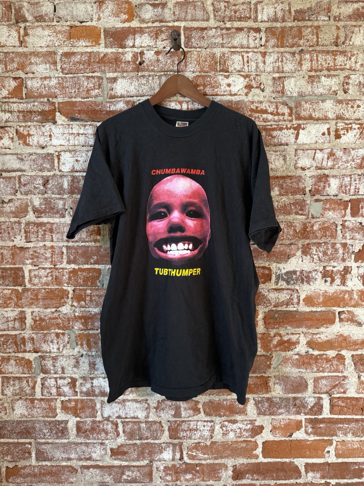 Vintage 90s Chumbawamba Rock Band Tubthumper Album Tshirt Mens XL