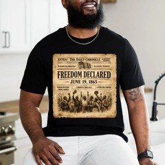 Juneteenth Freedom Declared 1865 Shirt, Vintage Black History Tee