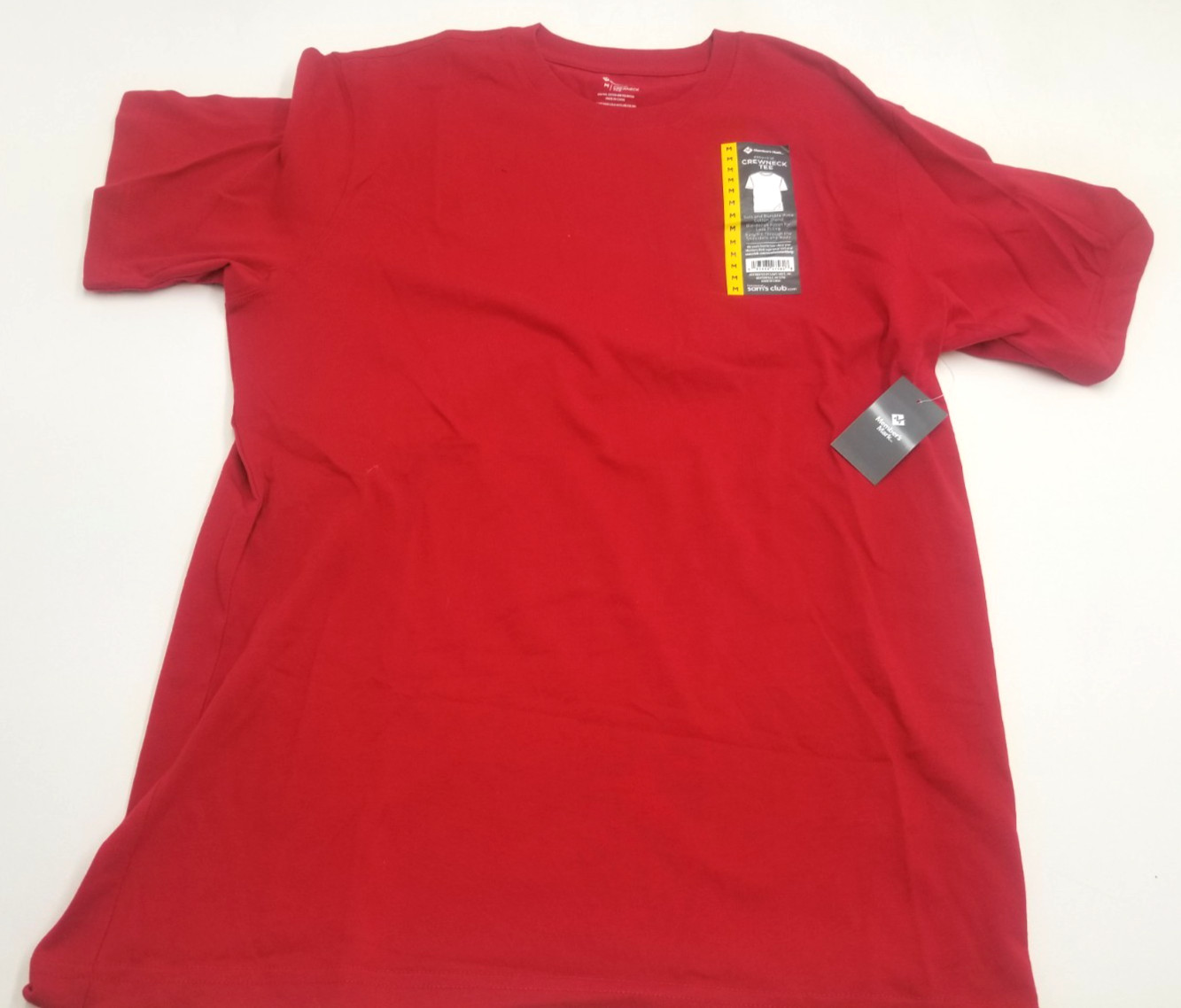 Member's Mark Men's Essential Crew Neck Short Sleeve Tee Medium Red NWT gallery