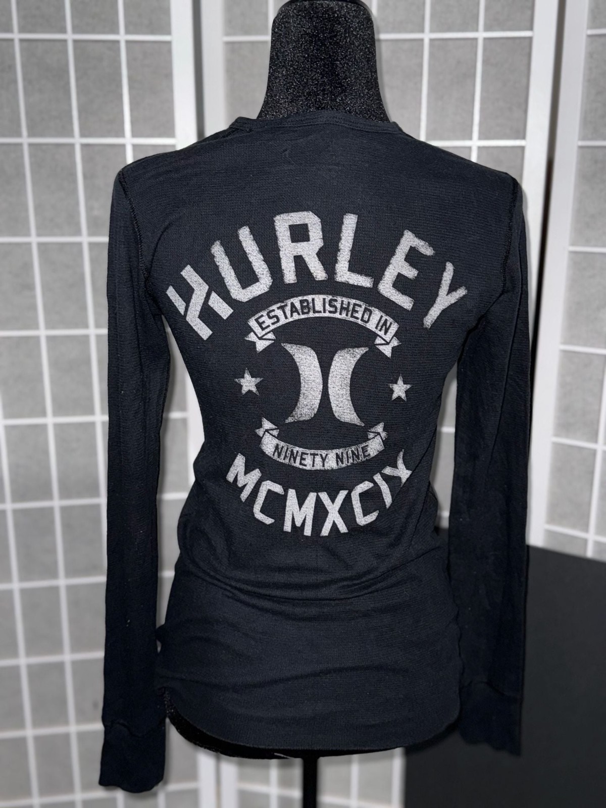 Hurley MCMXCIX Graphic Logo Long Sleeve Thermal Shirt gallery