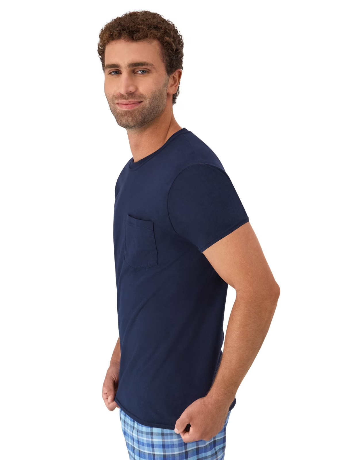 Hanes Men's Value Pack Assorted Pocket T-Shirt Undershirts, 6 Pack gallery
