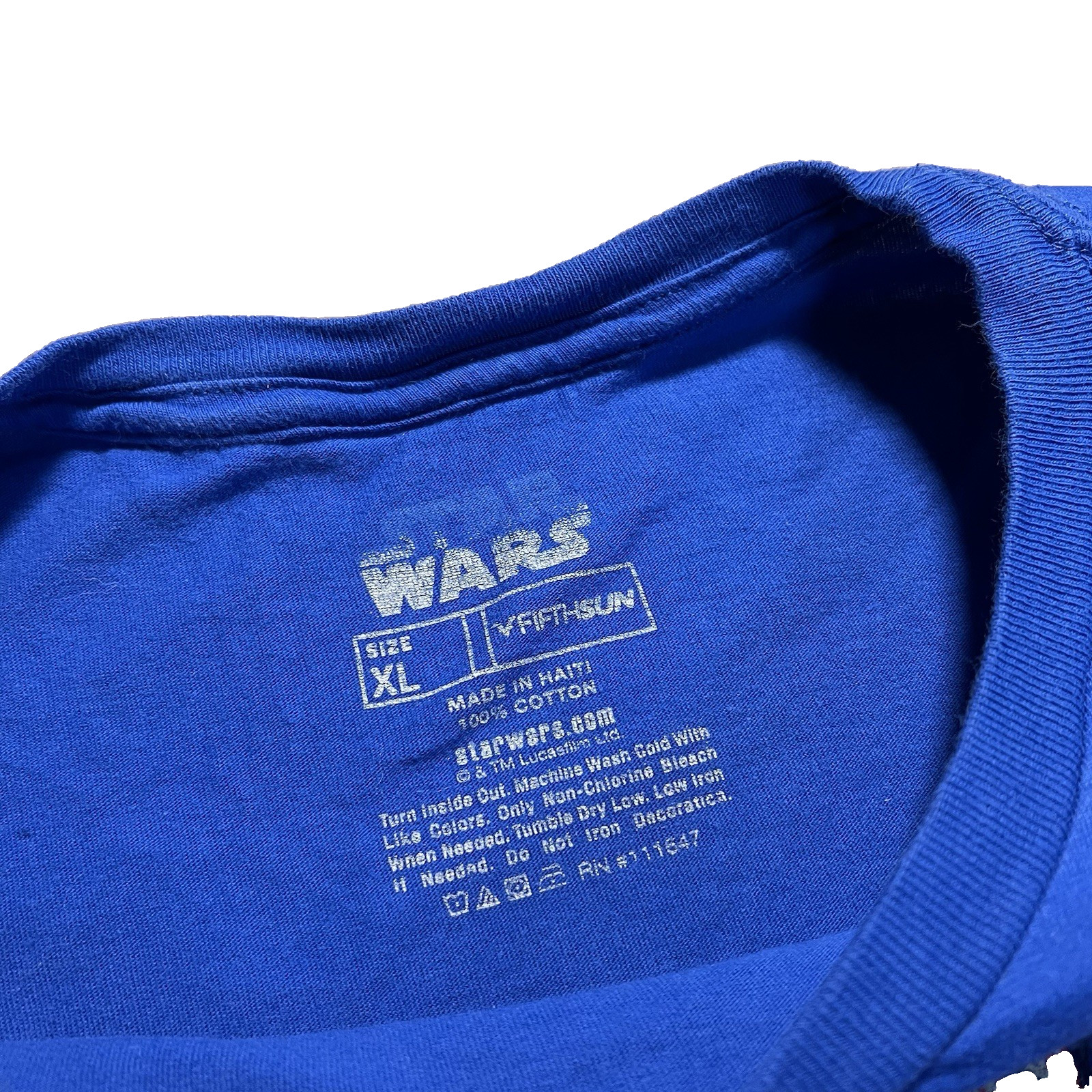 Star Wars T Shirt XL The Mandalorian Grogu Baby Yoda Comic Style Graphic Blue gallery
