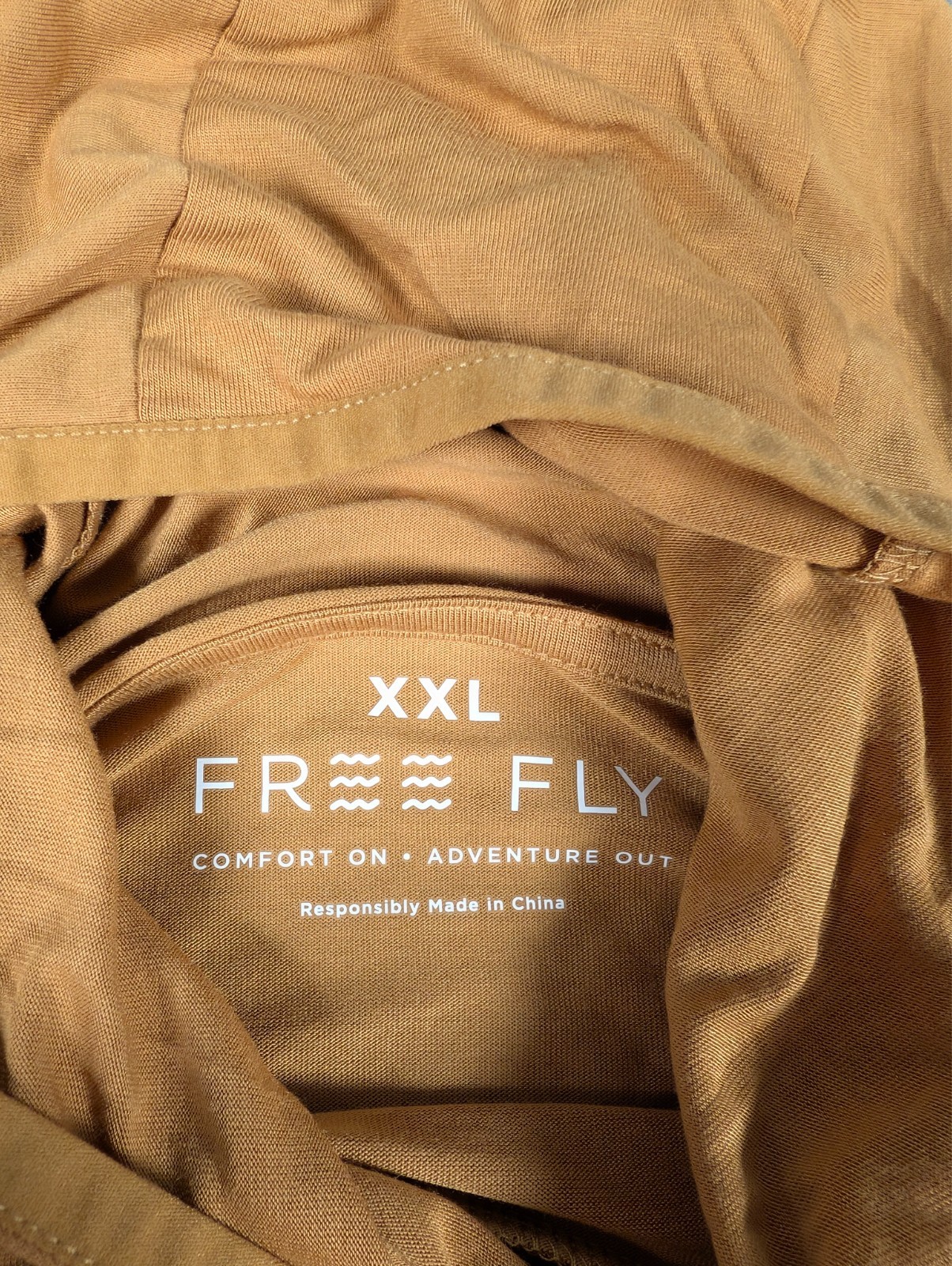 Free Fly Bamboo Lighweight Hoodie Mens 2XL Ochre Brown Sun UPF 30+ NWT gallery