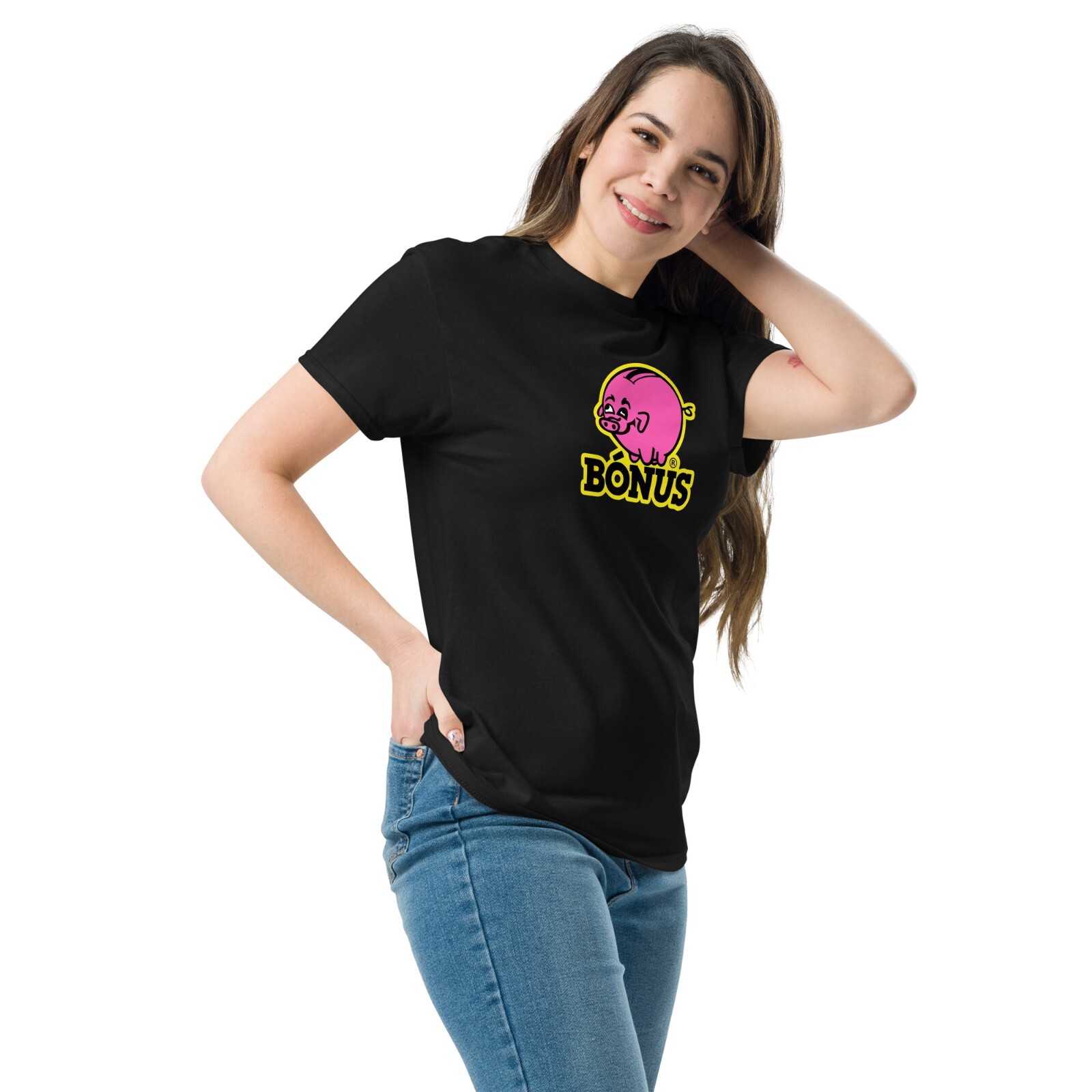 Bonus Iceland Supermarket Pink Piggy Bank Logo T-Shirt Bonus Iceland Tee gallery