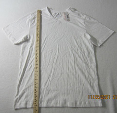 Simply Styled Shirt Mens Medium White Short Sleeve Outdoor Casual Cotton Men