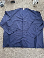 4XL Scrub Set Plus Size Navy Blue Medical Uniform V-Neck Straight Leg Mens 4X
