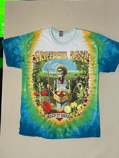 GRATEFUL DEAD-LET IT GROW KEEP IT GREEN-TIE DYE T-SHIRT-M,L,XL,2X Garcia