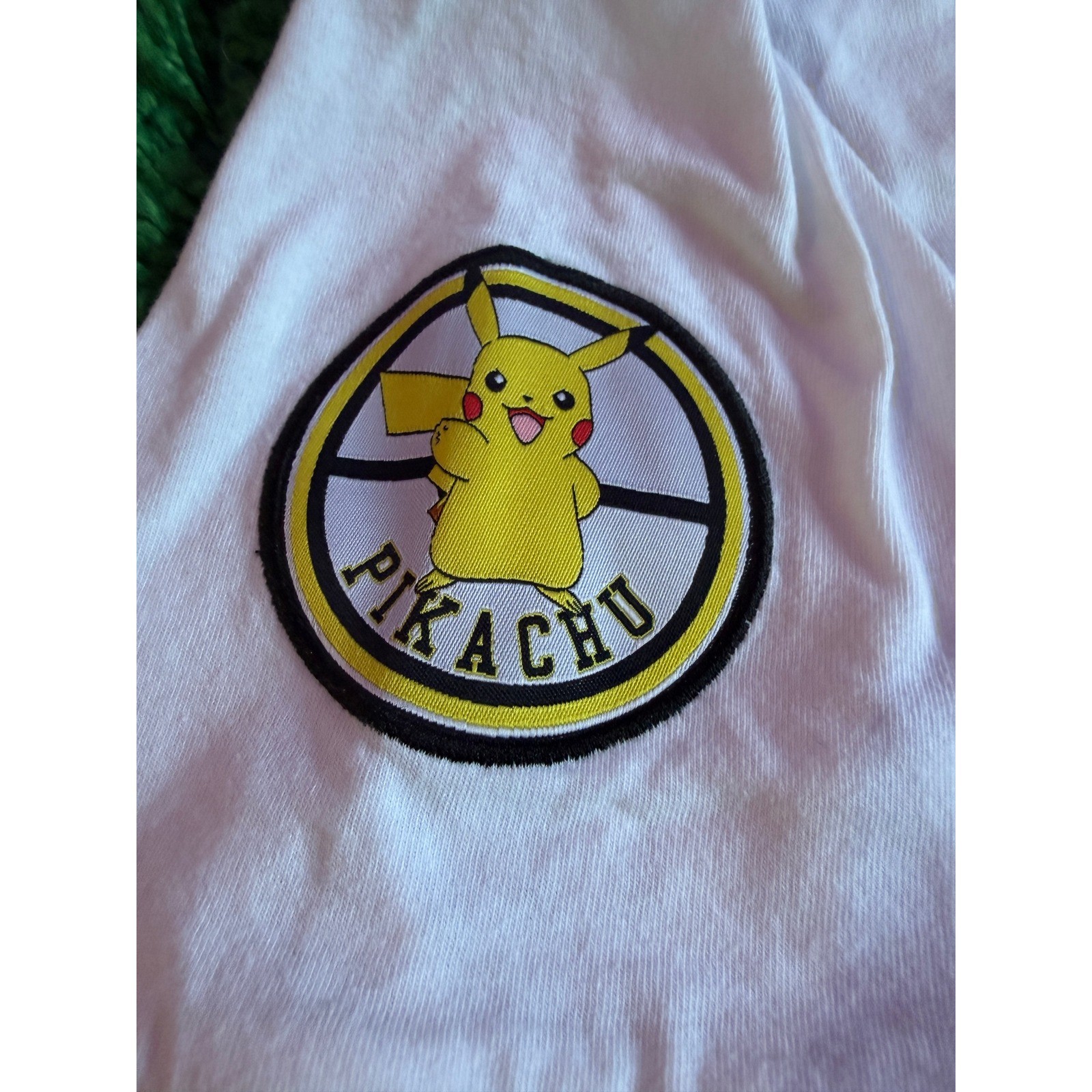 Pokemon Pikachu Pallet Town Baseball Jersey White Yellow XL 025 Button Up Shirt gallery