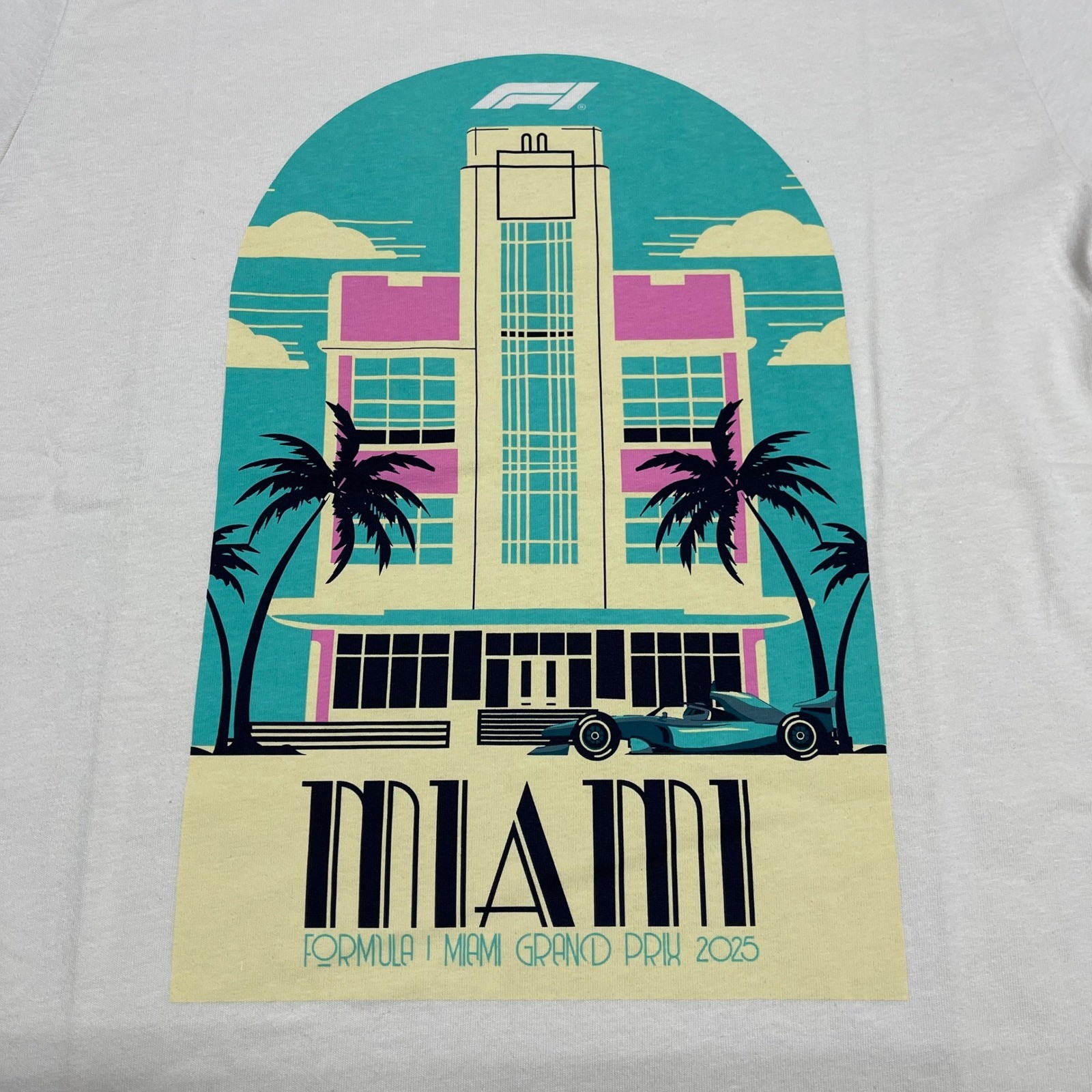 Formula 1 Shirt Mens Cream Large Miami Grand Prix 2025 F1 Puma Alpine Snow gallery