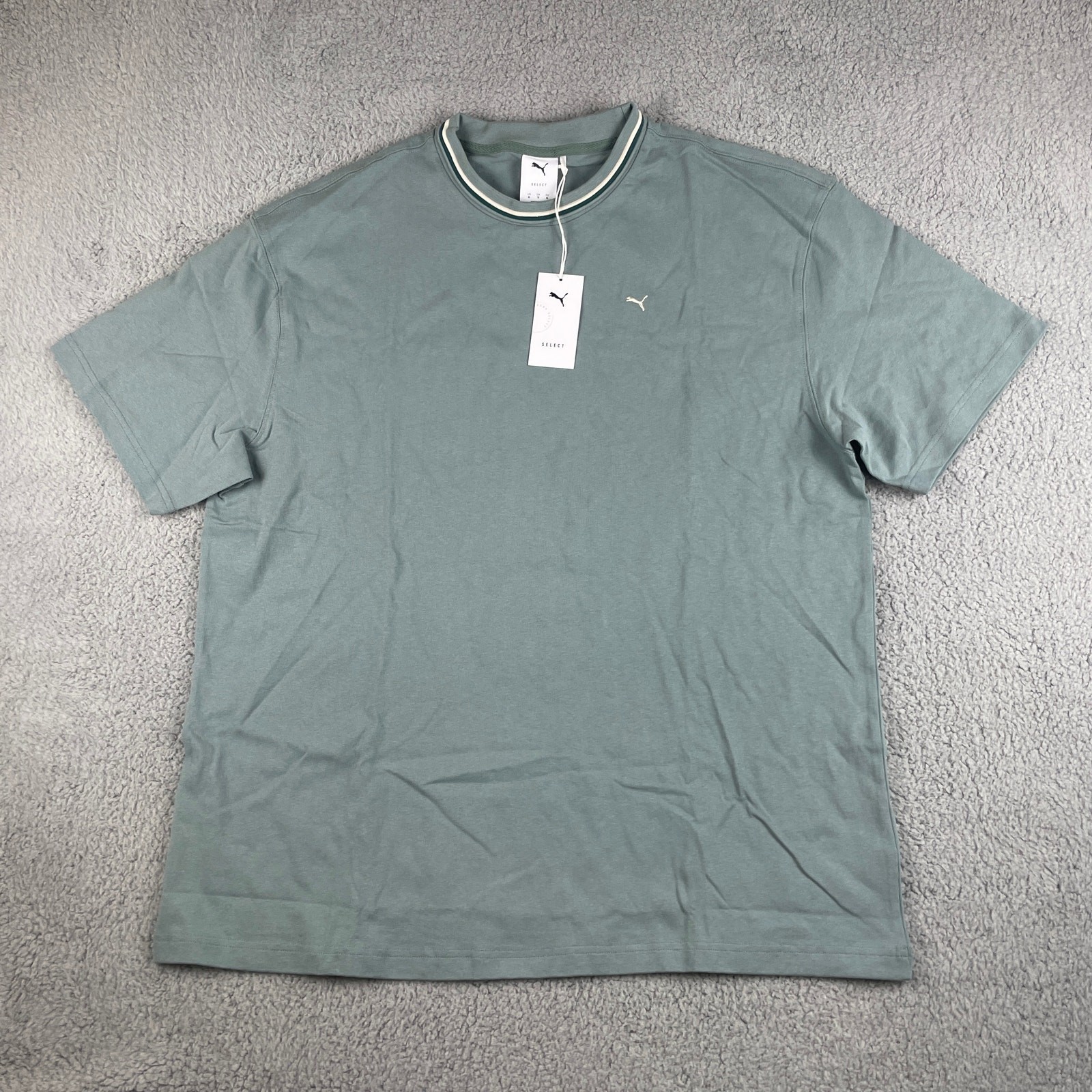Puma Men’s X-Large Green Cotton Elastane Palais Artisan Short Sleeve T-Shirt