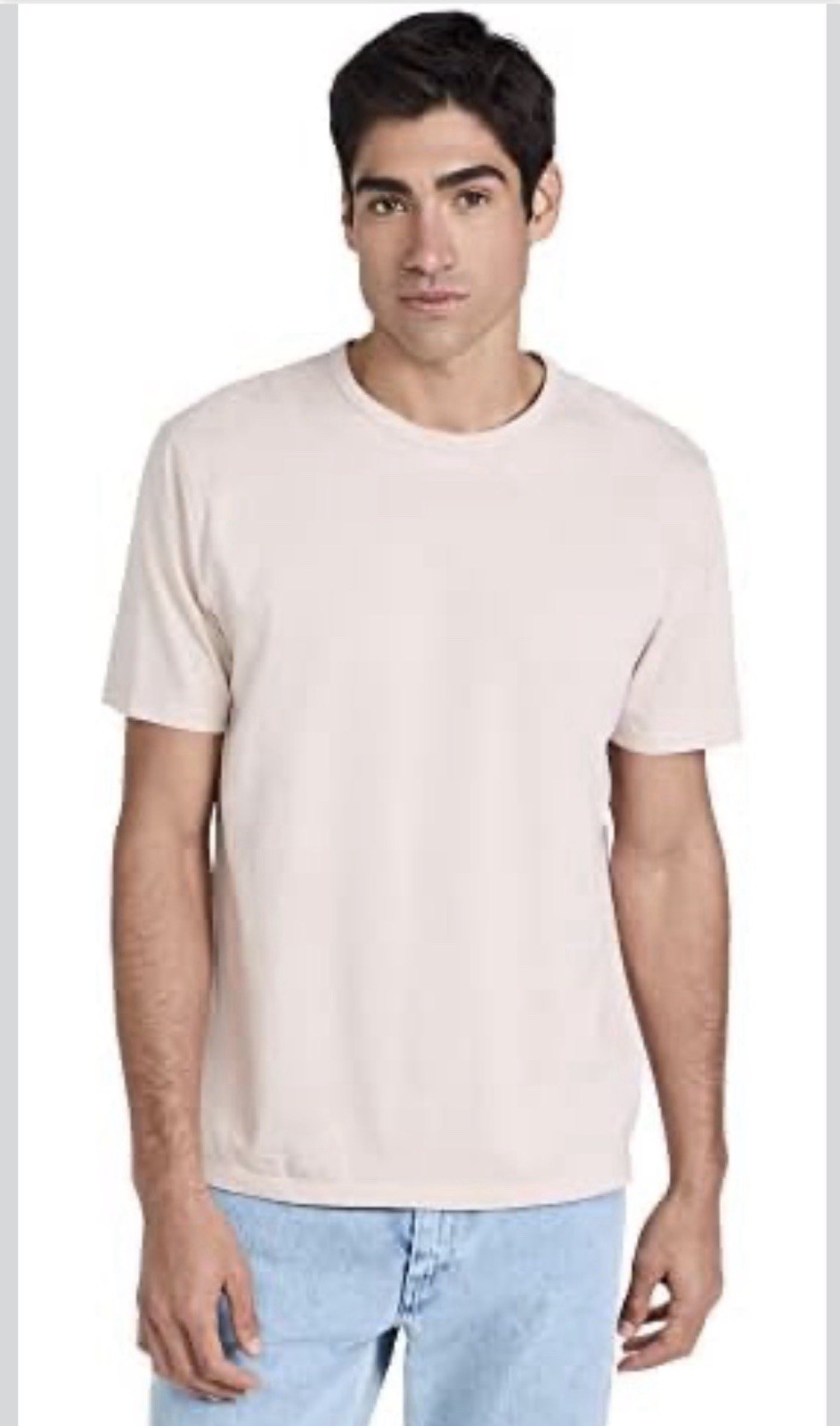 Vince Men’s Cotton T-Shirt Medium Warm Nude Made in USA