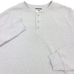 The North Face Terrain Waffle Henley in Meld Gray Heather Mens Size Large
