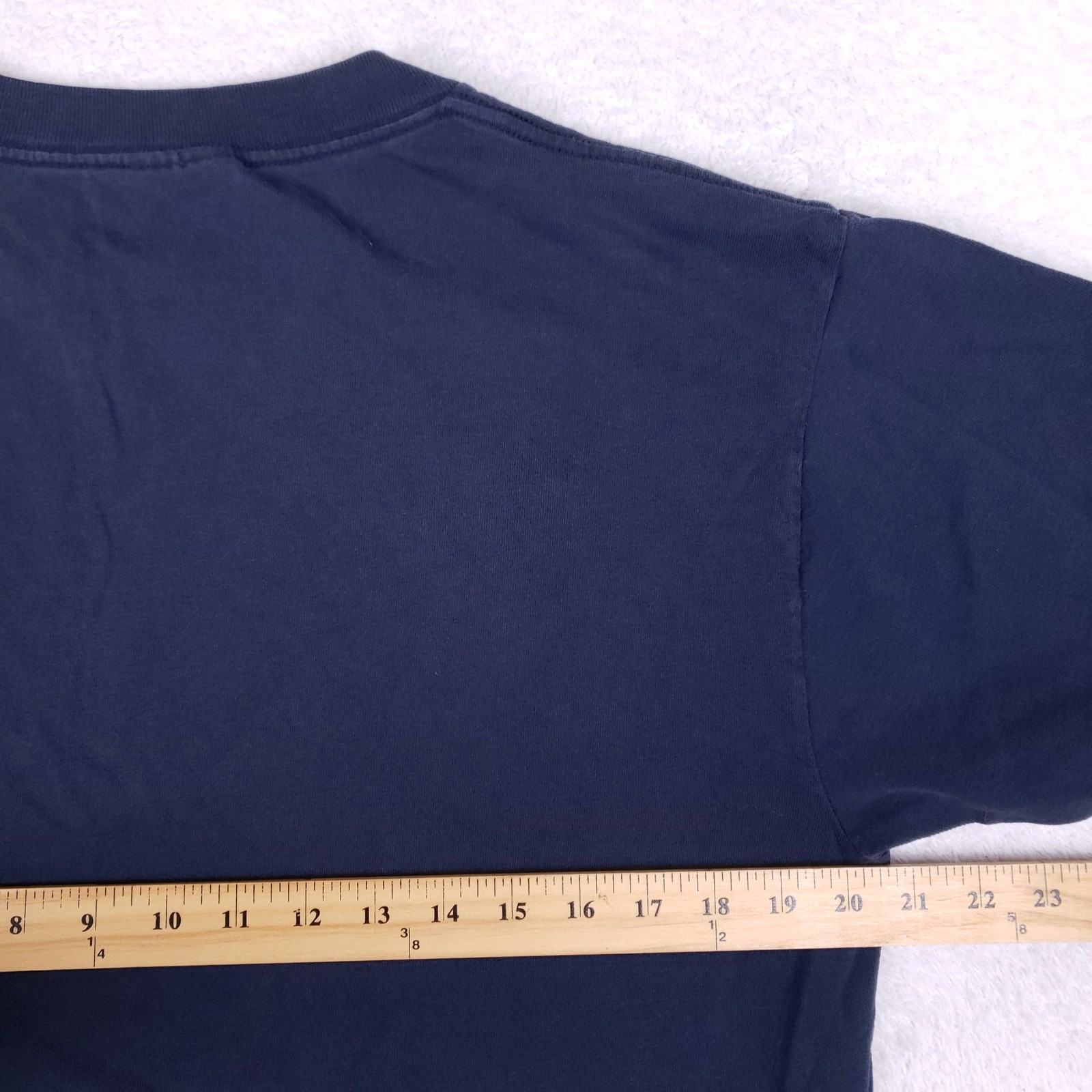 Vintage Tultex Duh Graphic T-Shirt Mens Large Navy Blue Cotton Short Sleeve Tee gallery