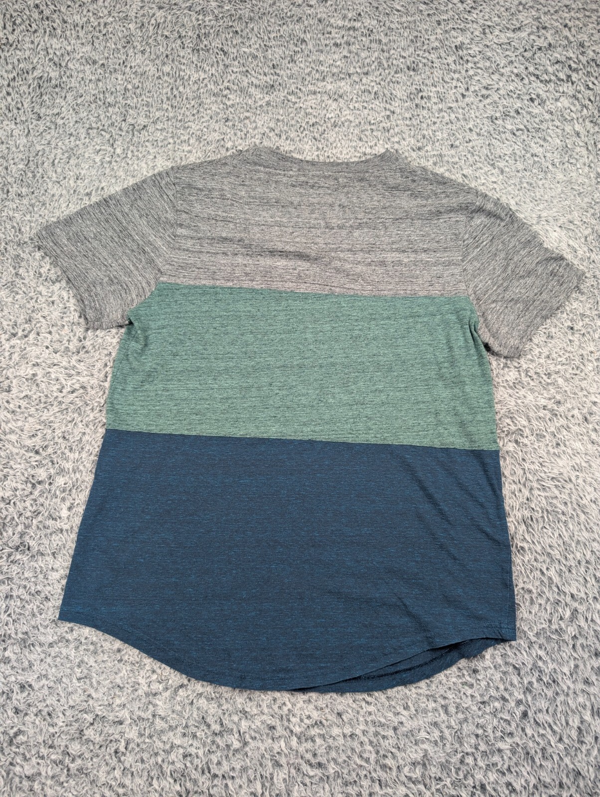 Urban Pipeline Shirt Men Medium Gray Blue Green Minimalist Pocket Casual Preppy gallery