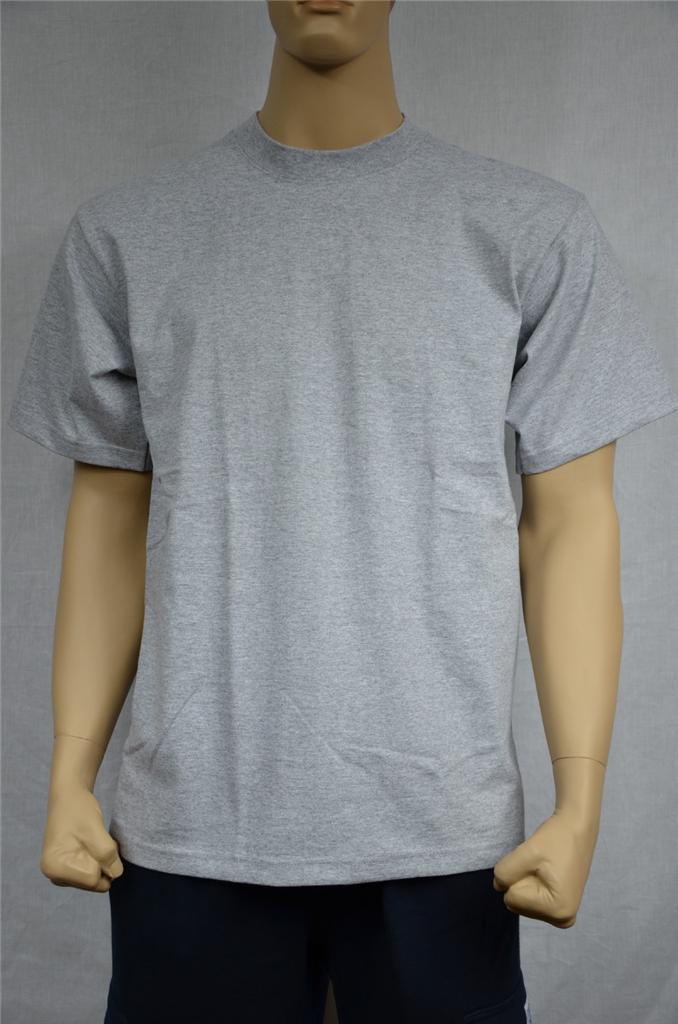 3 NEW SHAKA WEAR SUPER MAX HEAVY WEIGHT T-SHIRTS HEATHER GRAY TEE PLAIN S-5XLT