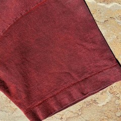 Overdyed Vintage Black Red Single Stitch Pocket T-shirt