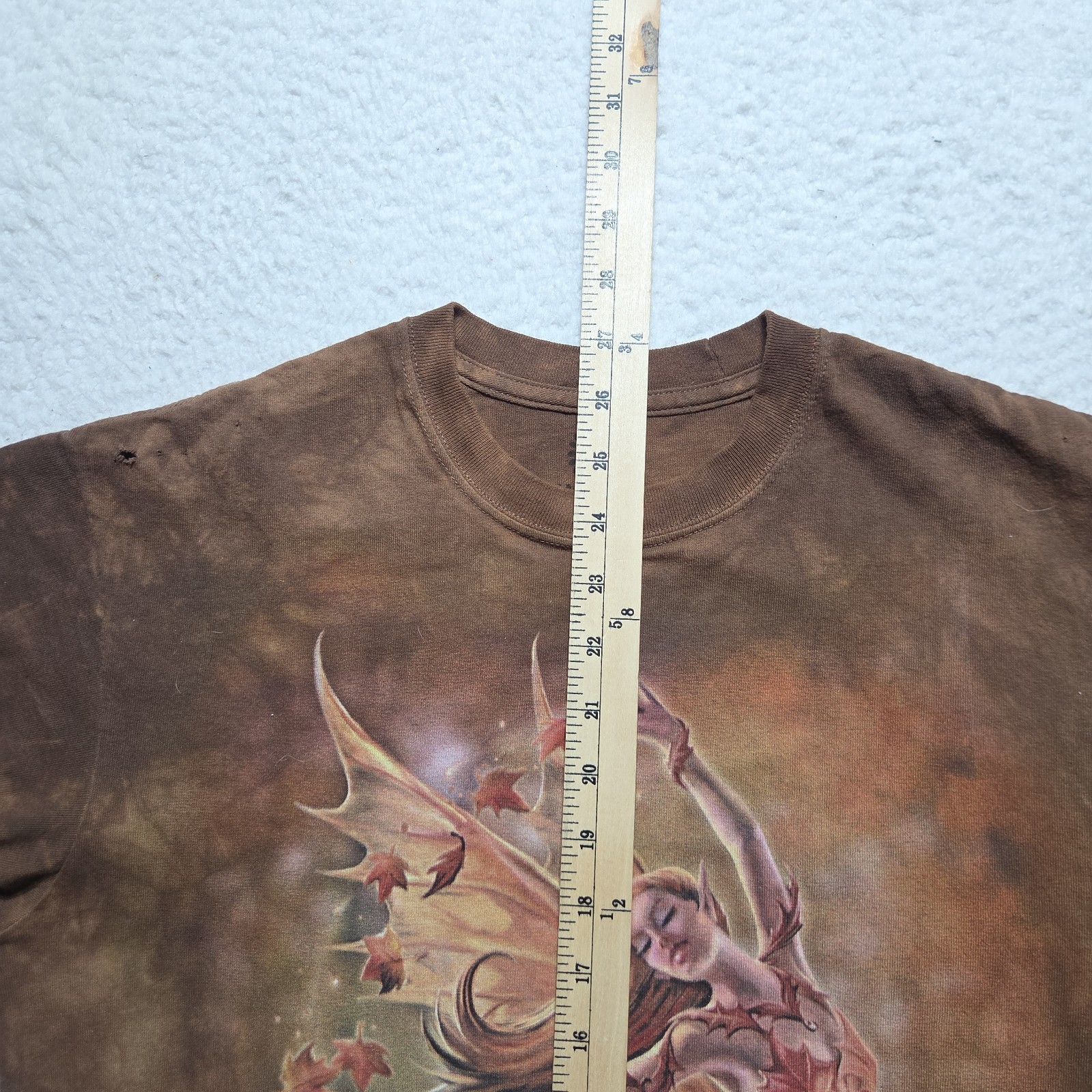 Mountain 2001 Anne Stokes Fairy Dancing Autumn Leaves Tie Dye Shirt Medium gallery