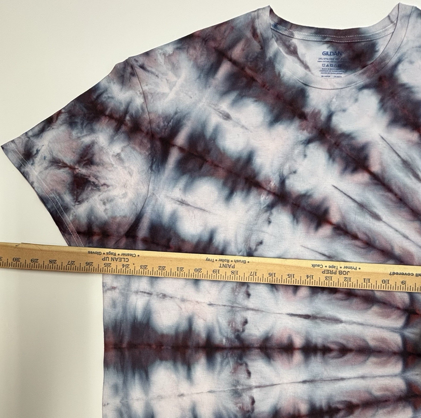 Handmade Ice Tie Dye Adult T-Shirt Unisex Size 2XL Multicolored Gildan Tee NEW gallery