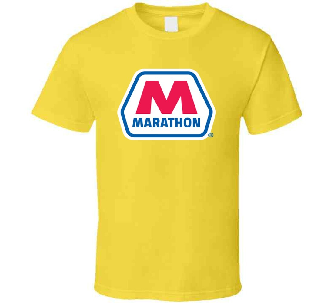 Marathon Tee Cool Gas Station Oil Trucking Driving T Shirt gallery