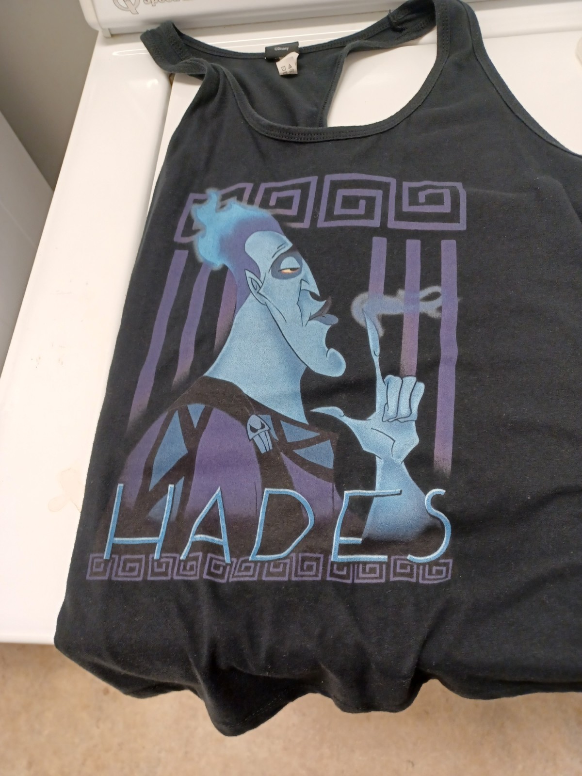 D isney Villians Hades Finger Smoke Tank NWOT 2XL