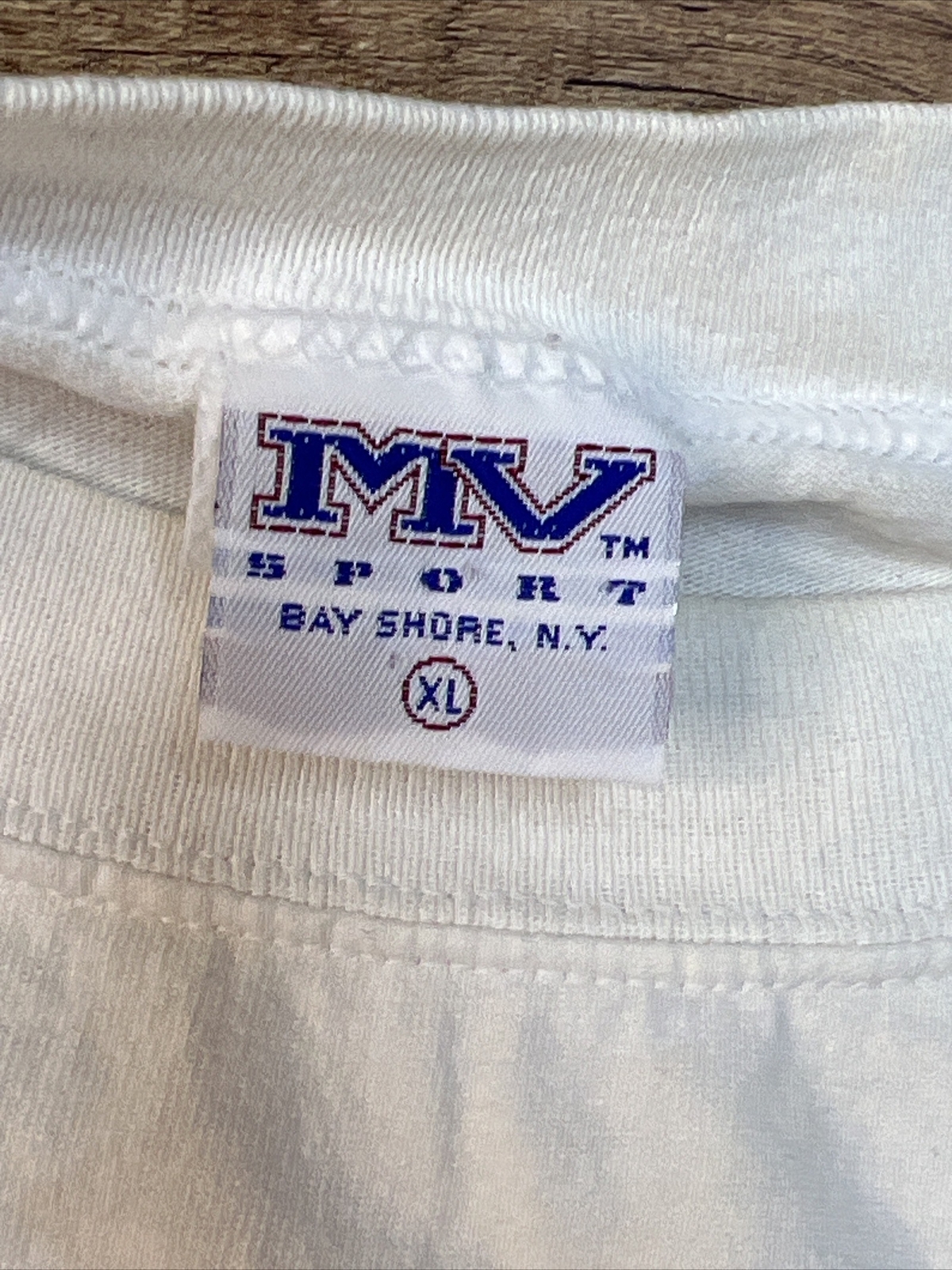 Vintage Travel T Shirt MV Sport Tee USA Made Men’s XL Sur La Plage NJ Swimmers gallery