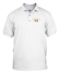 ITALIAN STALLION FLAG Embroidery Embroidered Golf Polo Shirt