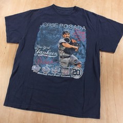 New York Yankees Jorge Posada Day 2015 uniform number retirement t-shirt MEDIUM