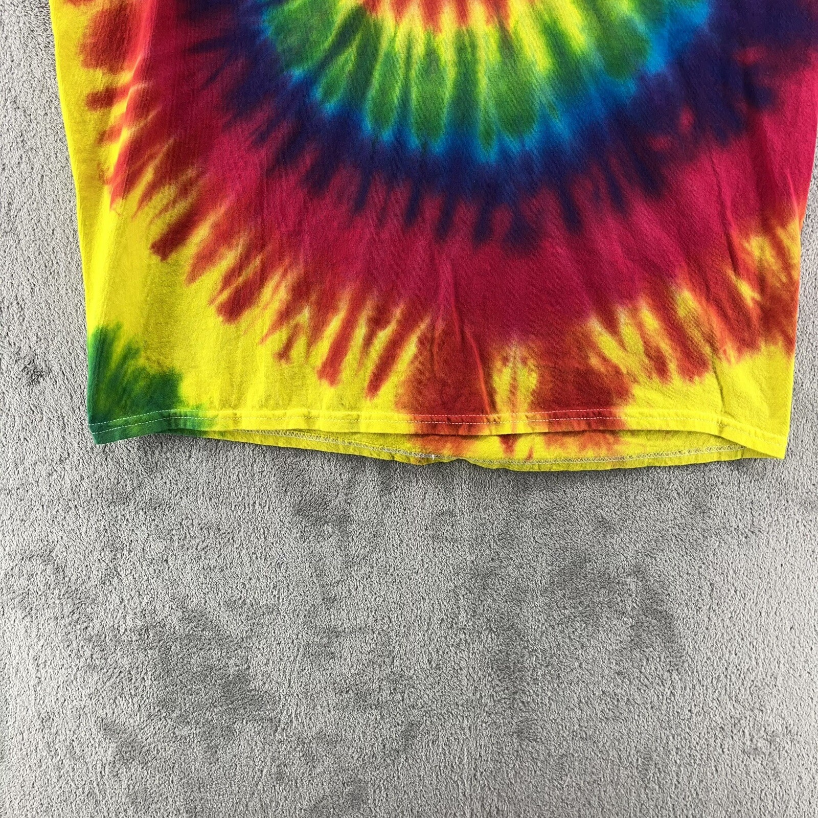 Hoschton Fall Festival Shirt Mens Large Multicolor Tie-Dye Hippy Hipster Retro gallery