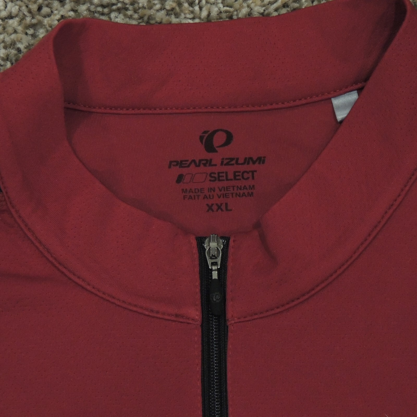 Pearl Izumi Select Cycling Jersey Mens Size XXL Red Black Half Zip Short Sleeve gallery