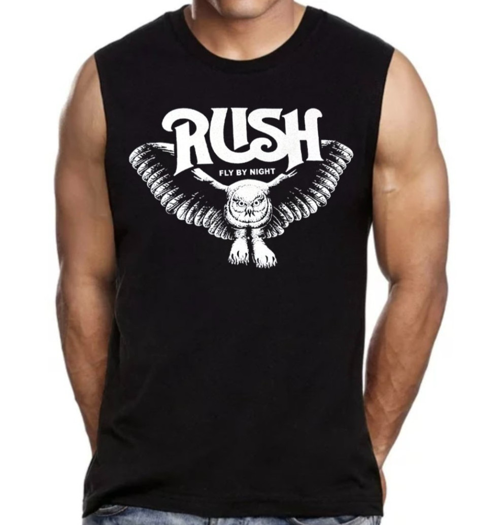 Rush Fly By Night Rock Band Men's Muscle Shirt (Multiple Colors) gallery