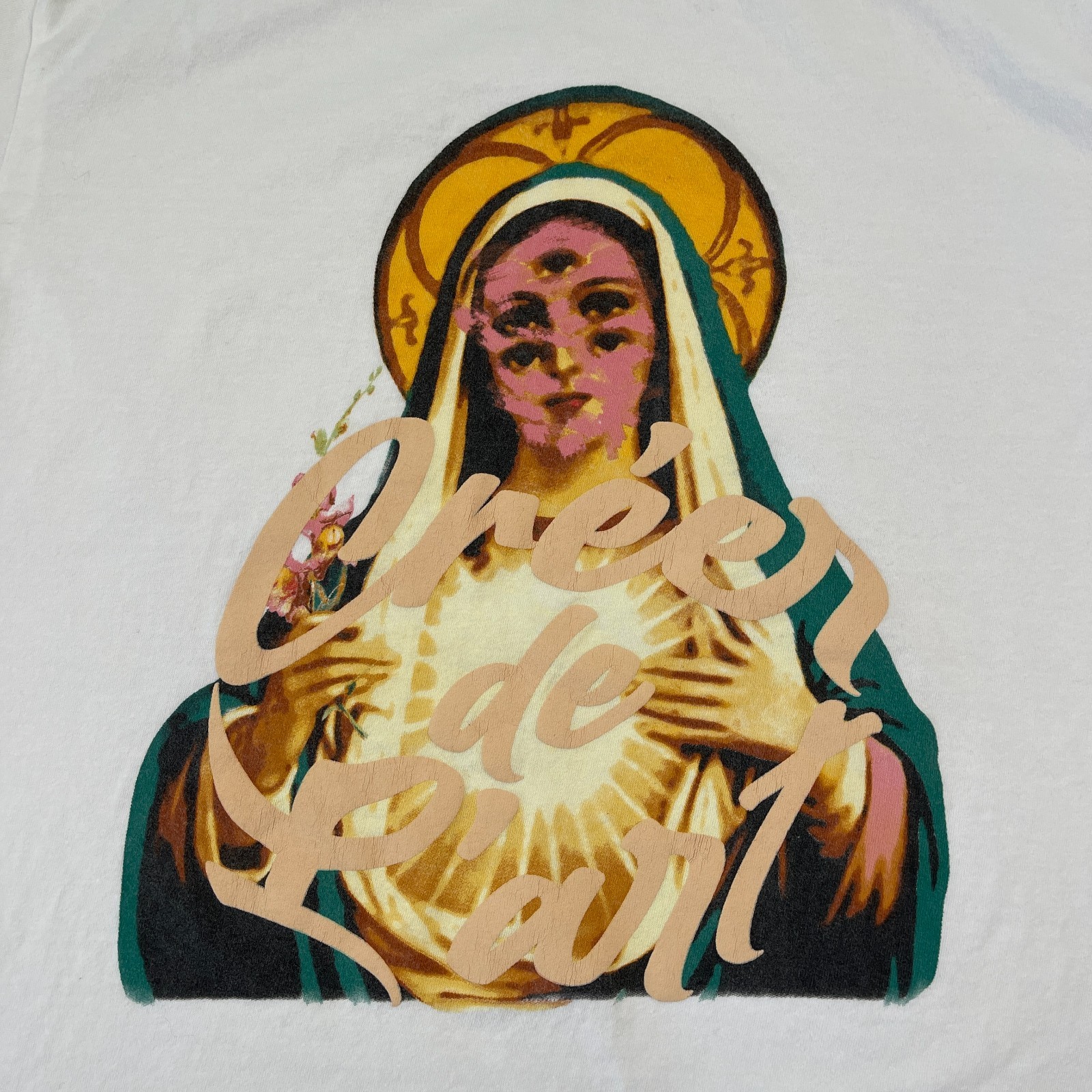 Virgin Mary Creer De L'art Christian Iconography Art Shirt Large 22x28 White gallery