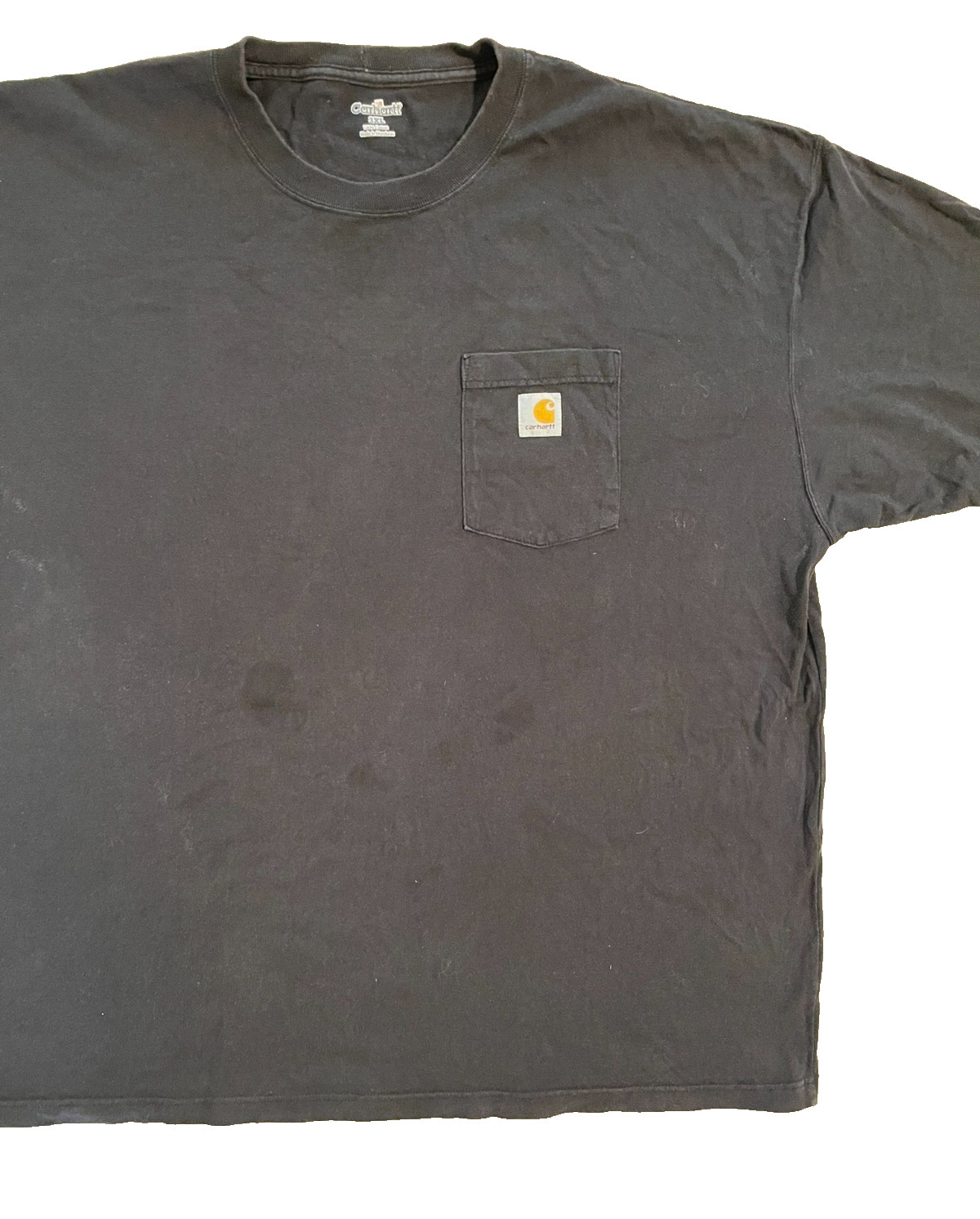 Vintage Y2K Carhartt Pocket Shirt Men 3XL Workwear Utility Distressed K87 Black